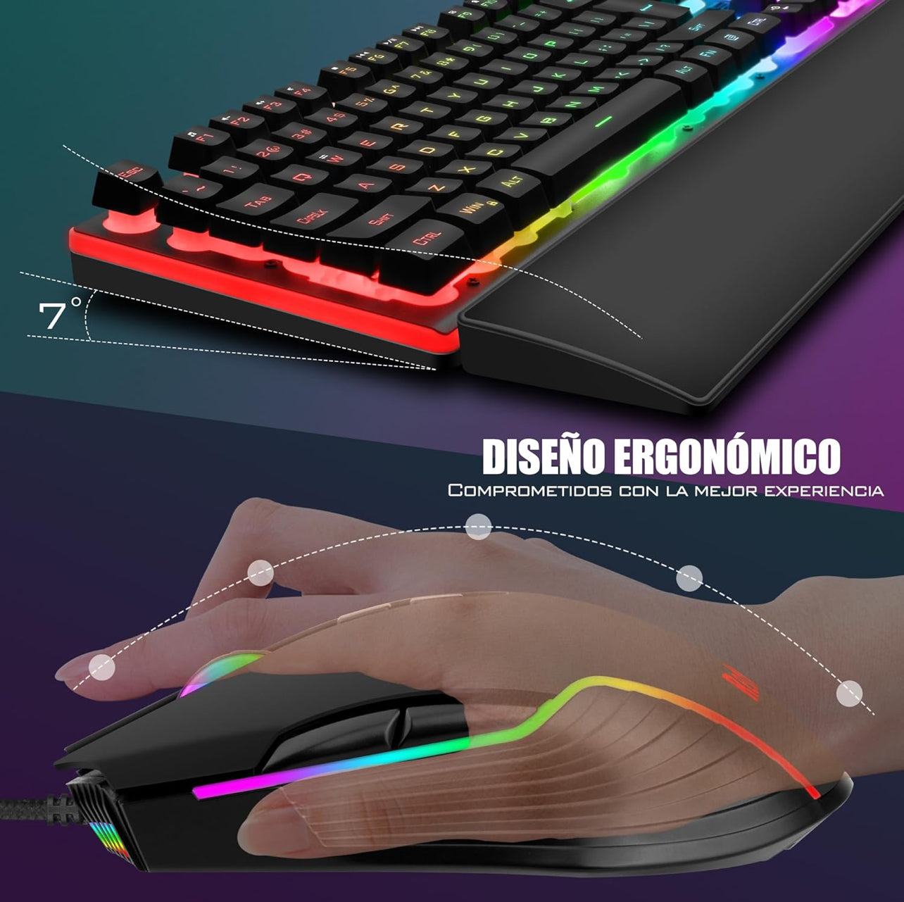Juego 3 en 1 (Teclado, Ratón..)