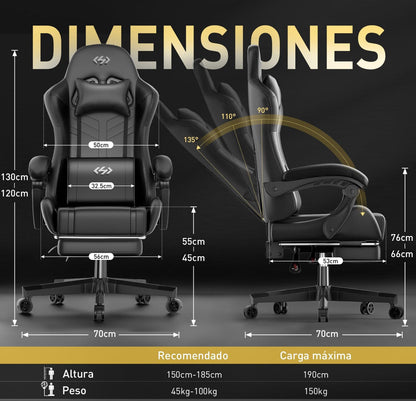 Silla Gaming con Masajeador