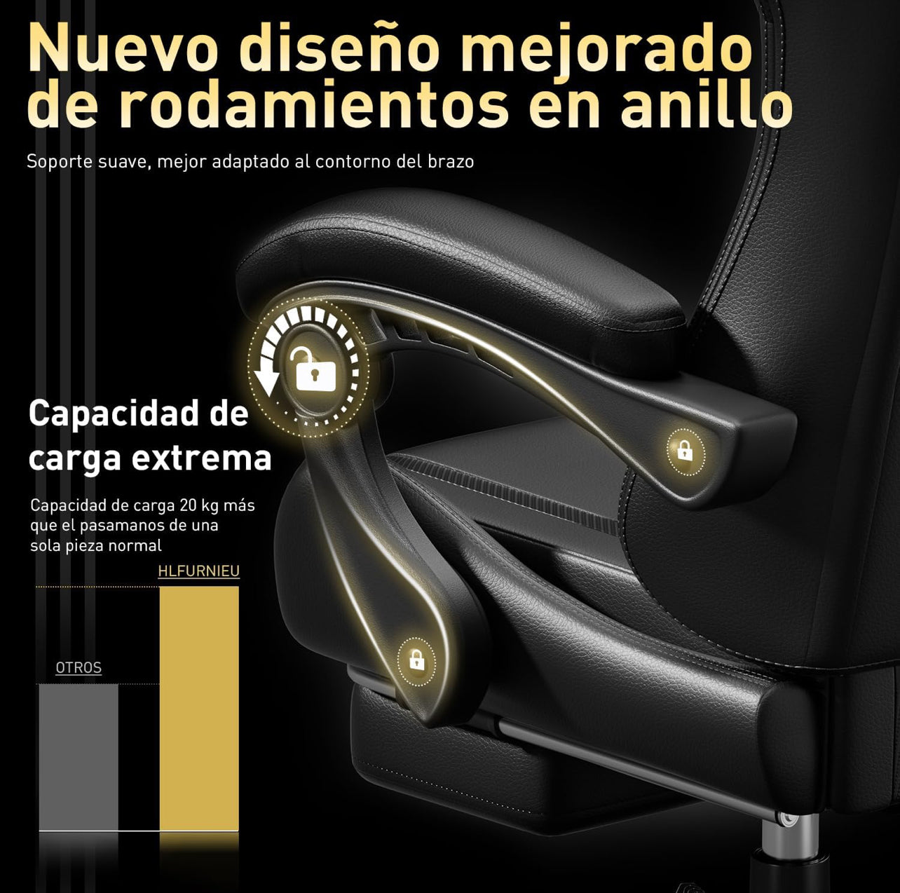 Silla Gaming con Masajeador